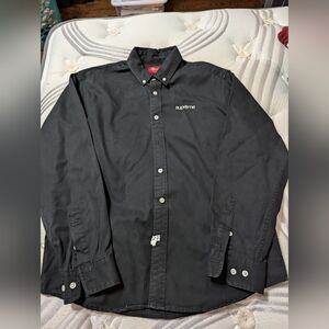 Supreme black button down